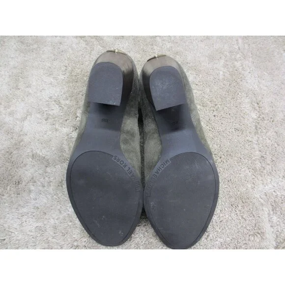 MICHAEL KORS GREEN SUEDE ANKLE BOOTS 10 MEDIUM - Picture 5 of 8